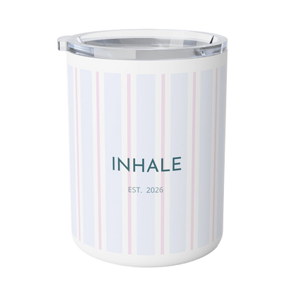 Minimal Striped Insulated Coffee Mug | Modern Design Gift