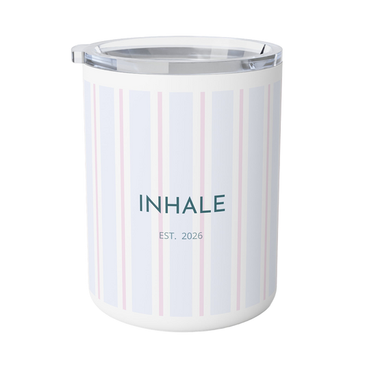 Minimal Striped Insulated Coffee Mug | Modern Design Gift