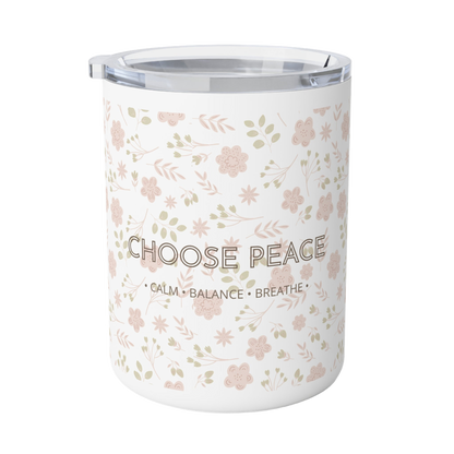 Peaceful Floral Insulated Coffee Mug | Mindfulness Gift