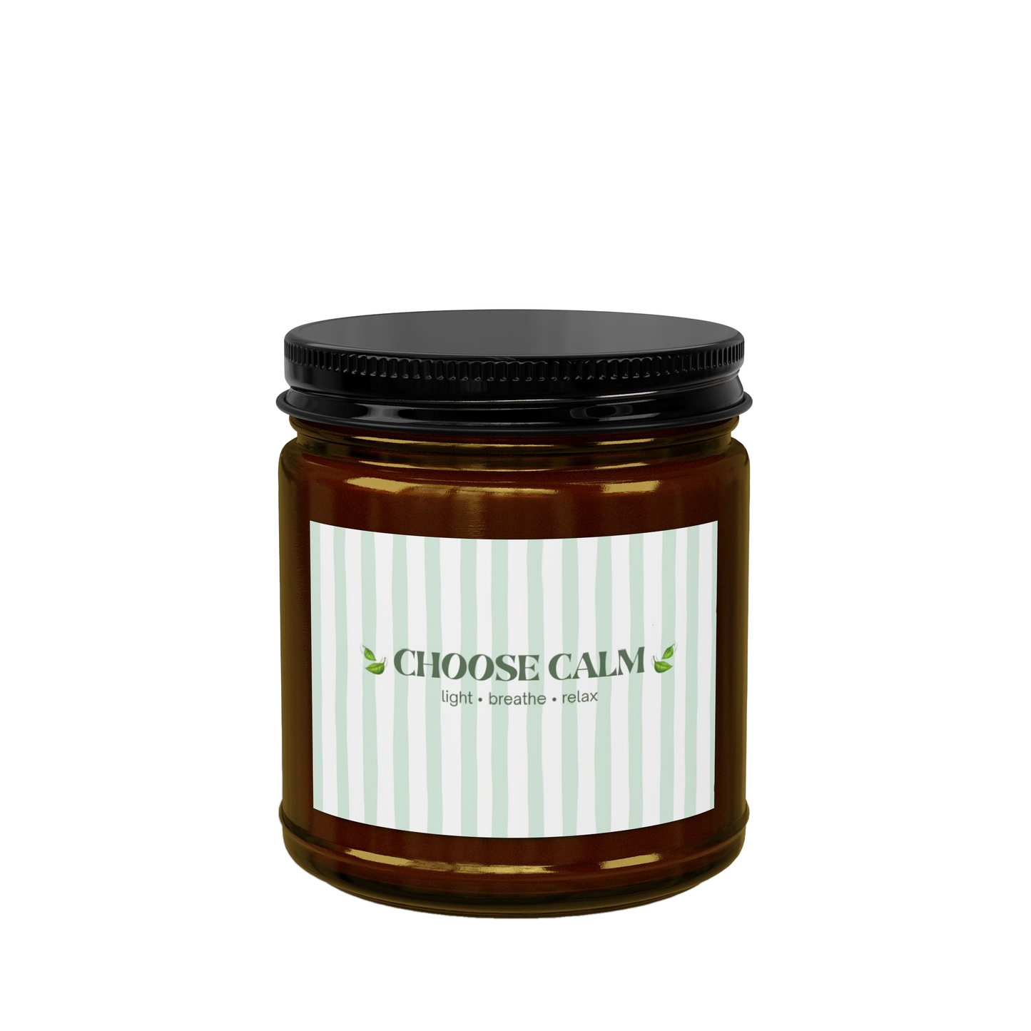 Choose Calm Motivational Scented Soy Candle | Wellness Gift