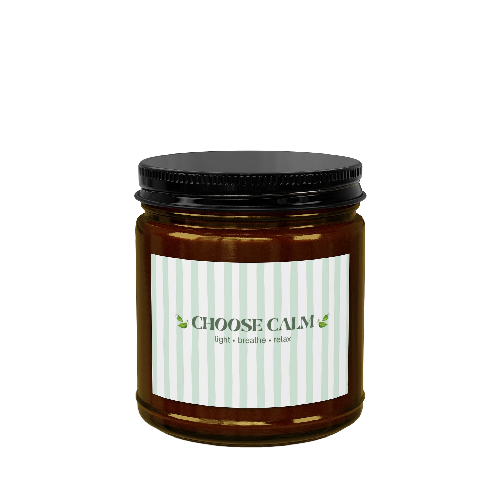Choose Calm Motivational Scented Soy Candle | Wellness Gift