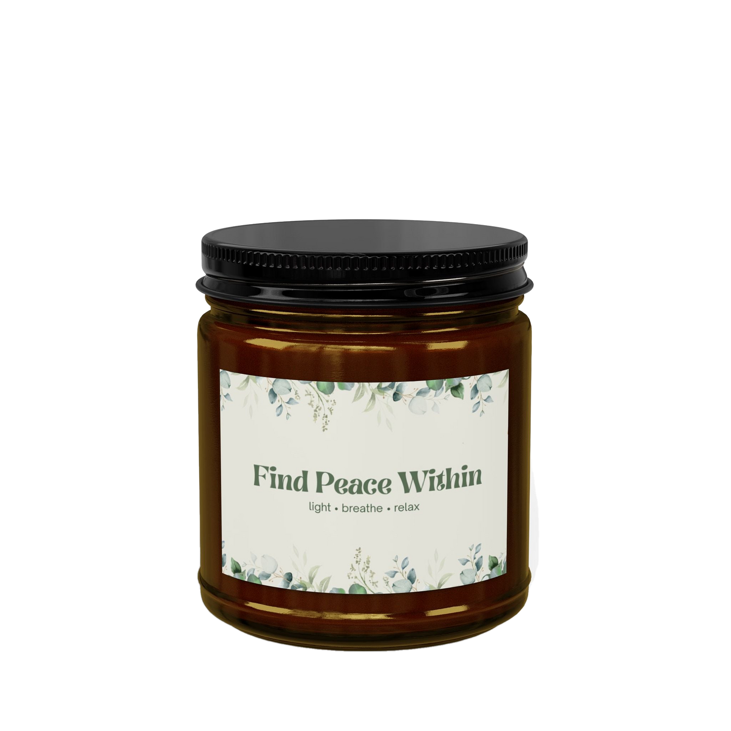 Eucalyptus Lavender Soy Candle | Wellness Mindfulness Gift