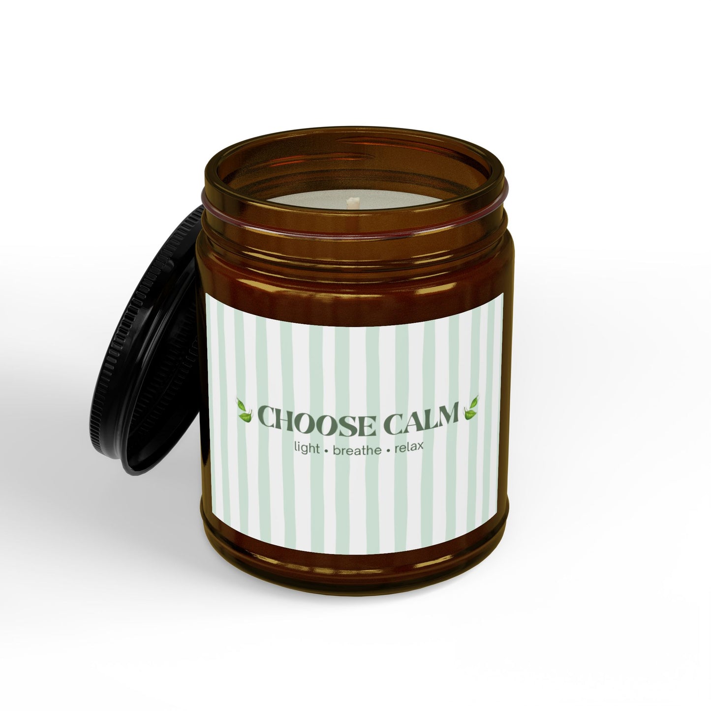 Choose Calm Motivational Scented Soy Candle | Wellness Gift