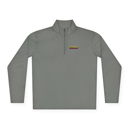Ecuador Flag Quarter-Zip Pullover | Patriotic Sports Wear