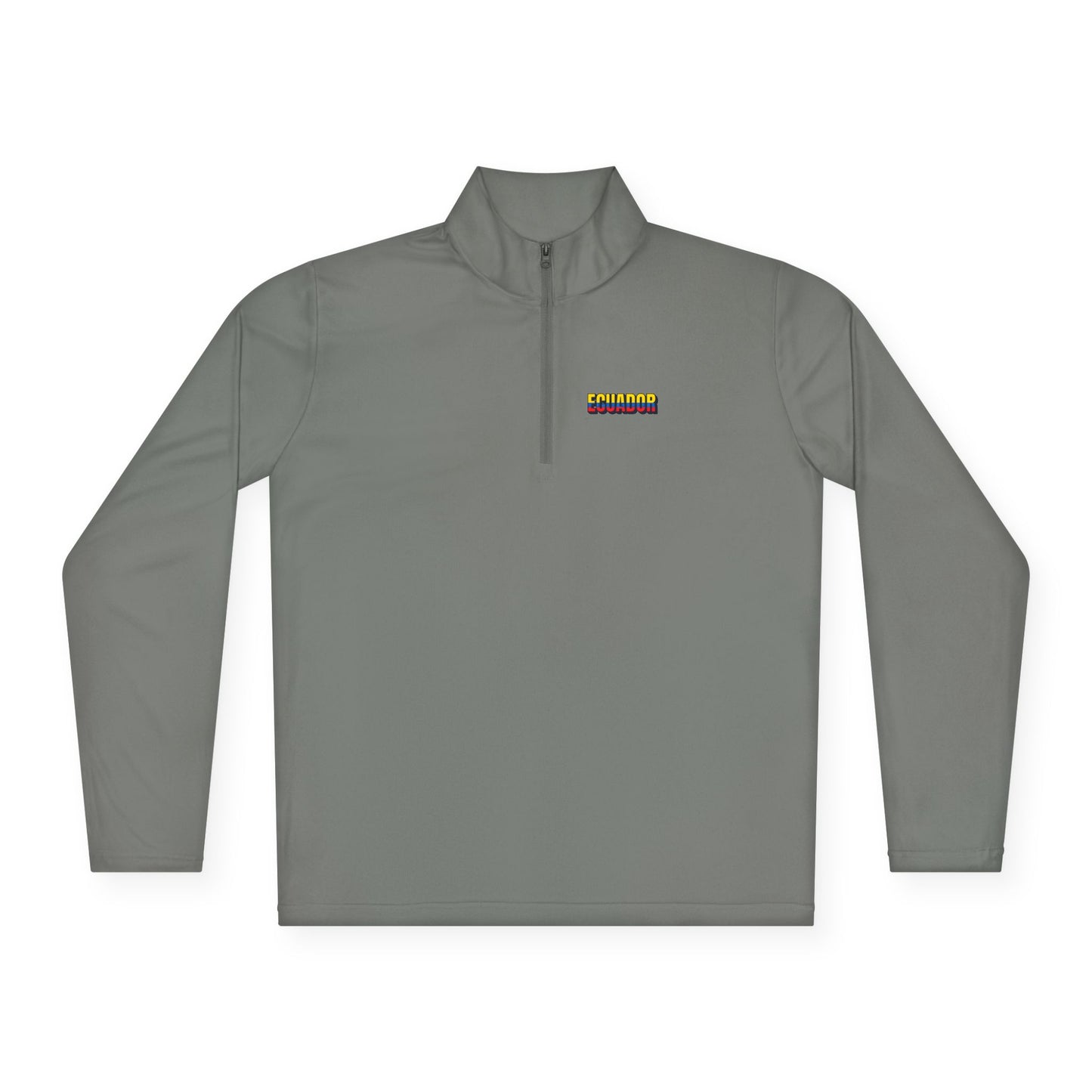 Ecuador Flag Quarter-Zip Pullover | Patriotic Sport Pullover