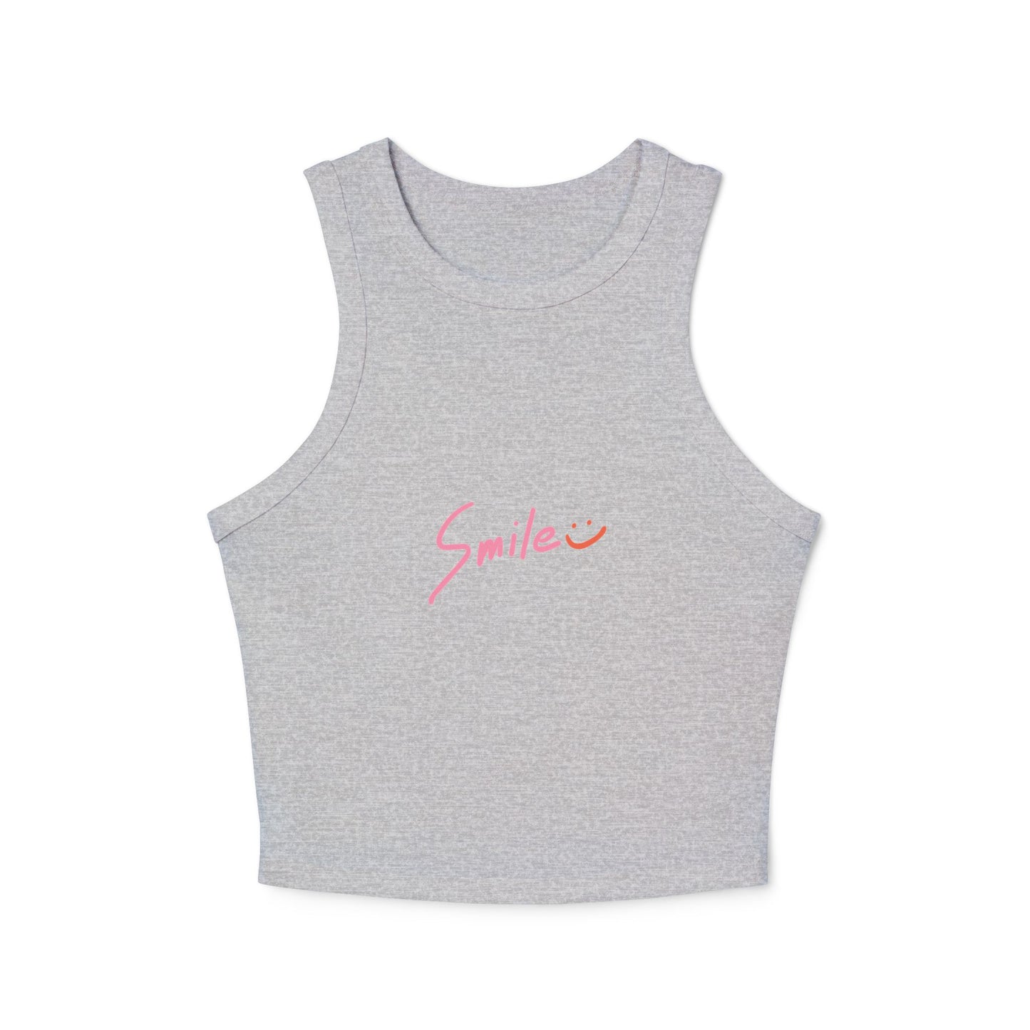 Smile Racer Tank Top | Positive Vibes Graphic Tee