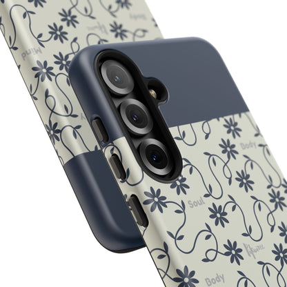 Floral Vine Pattern iPhone Case | Minimalist Botanical Design