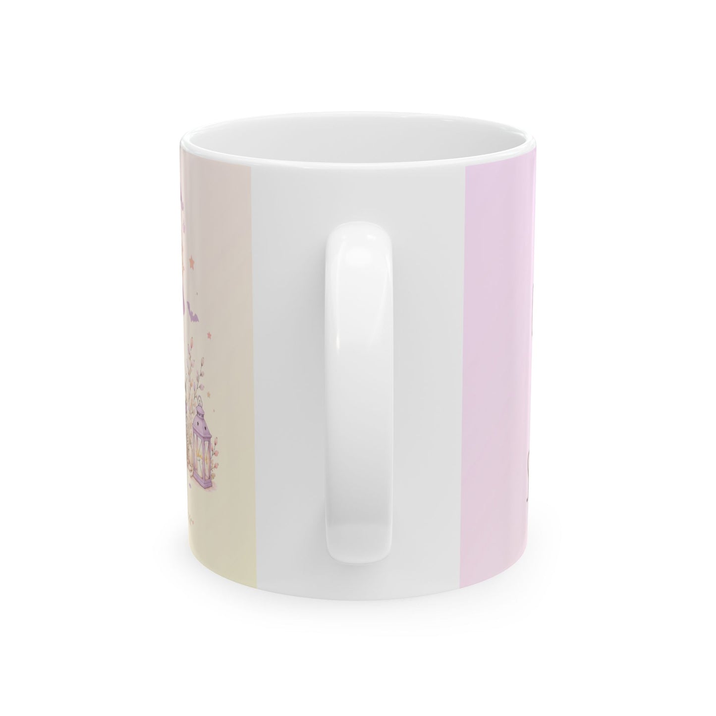 Pastel Witch Pumpkin Illustration Mug | Ceramic Coffee Cup