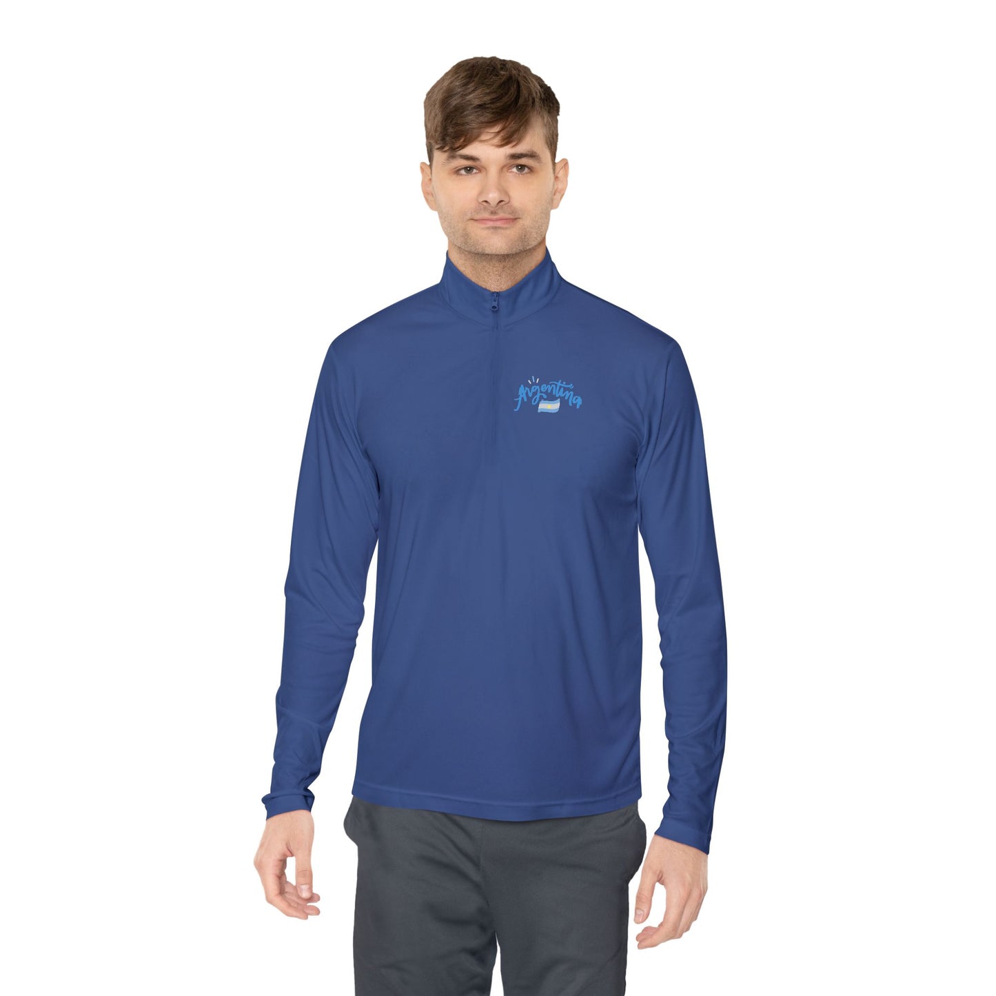 Argentina Soccer Ball Quarter-Zip Pullover | Sports Fan Gift