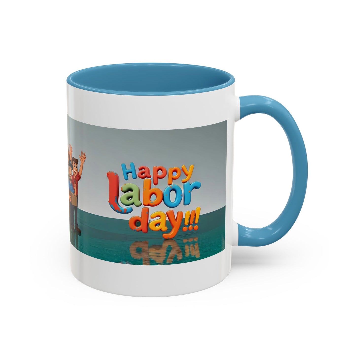 Happy Labor Day! Personalized Cartoon Mug - Worker Appreciation Gift
