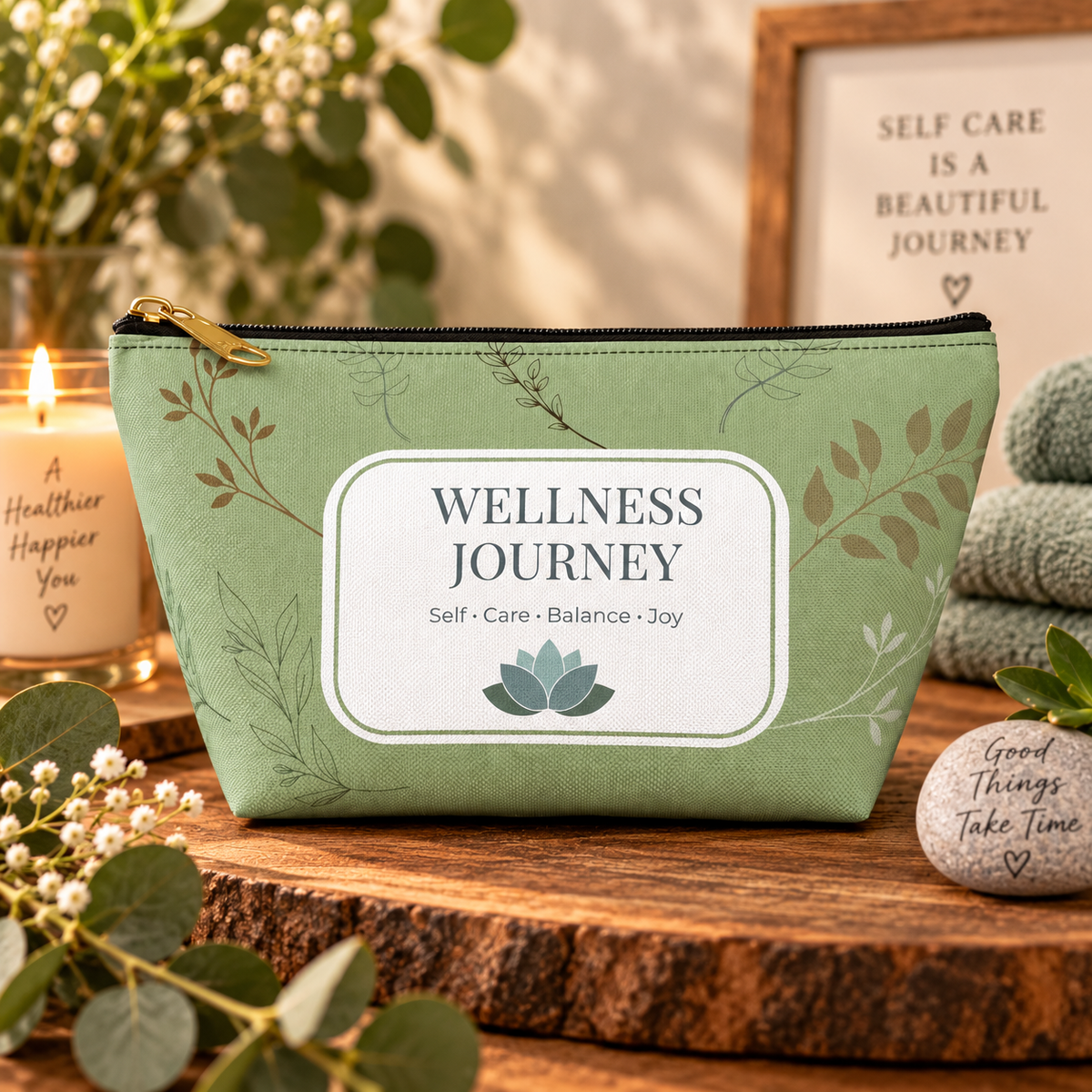 Wellness Journey Pouch Self-Care Organizer