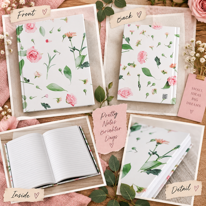 Pink Rose Garden Journal