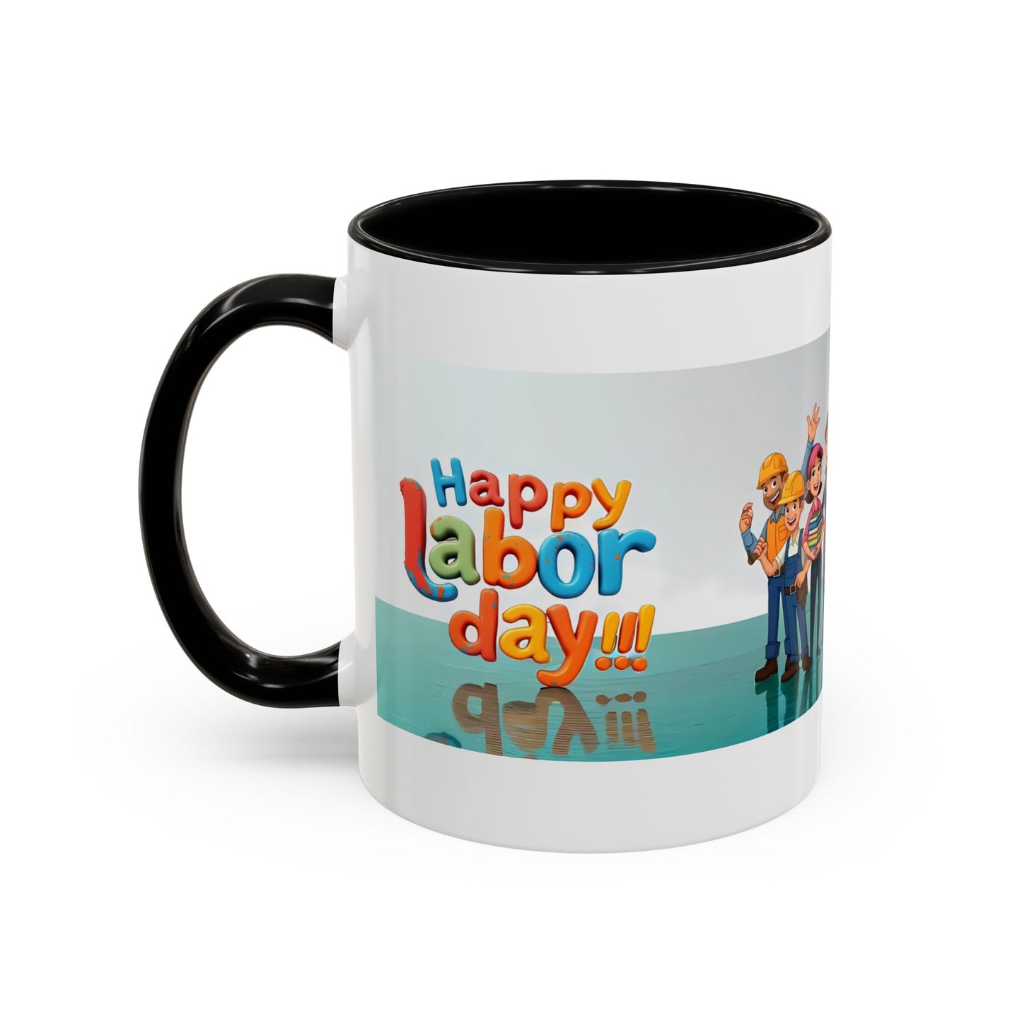 Happy Labor Day! Personalized Cartoon Mug - Worker Appreciation Gift