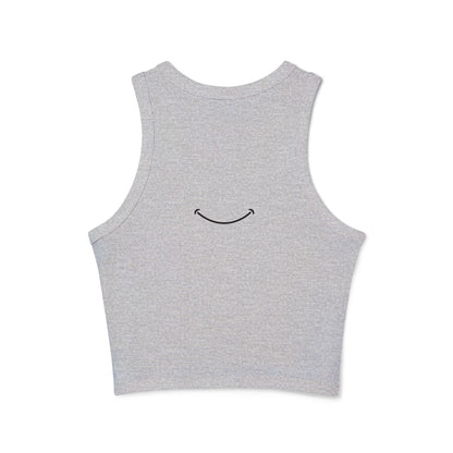 Smile Racer Tank Top | Positive Vibes Graphic Tee