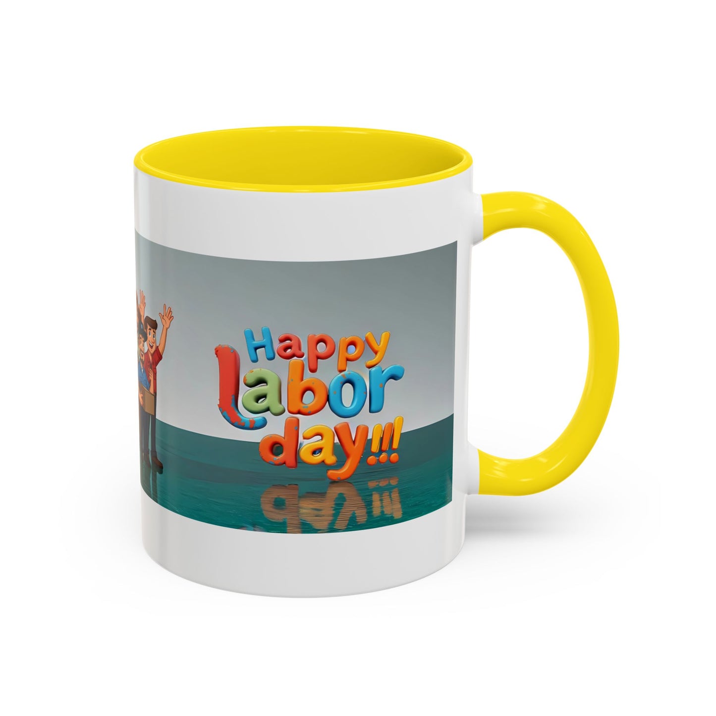 Happy Labor Day! Personalized Cartoon Mug - Worker Appreciation Gift