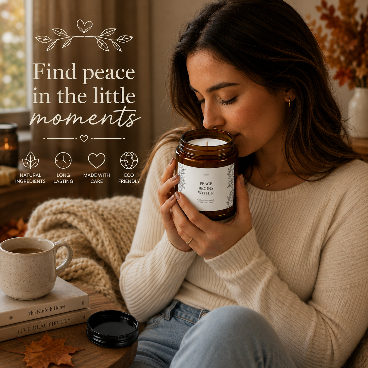 Peace Begins Within Soy Candle