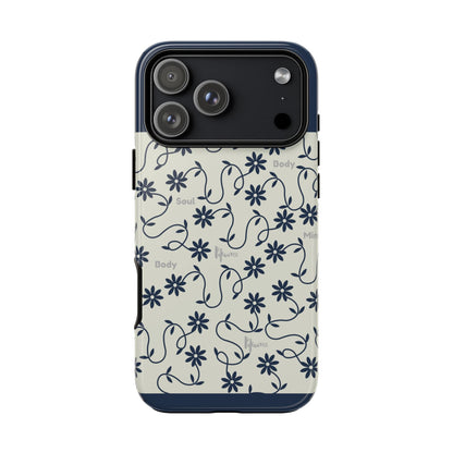 Floral Vine Pattern iPhone Case | Minimalist Botanical Design