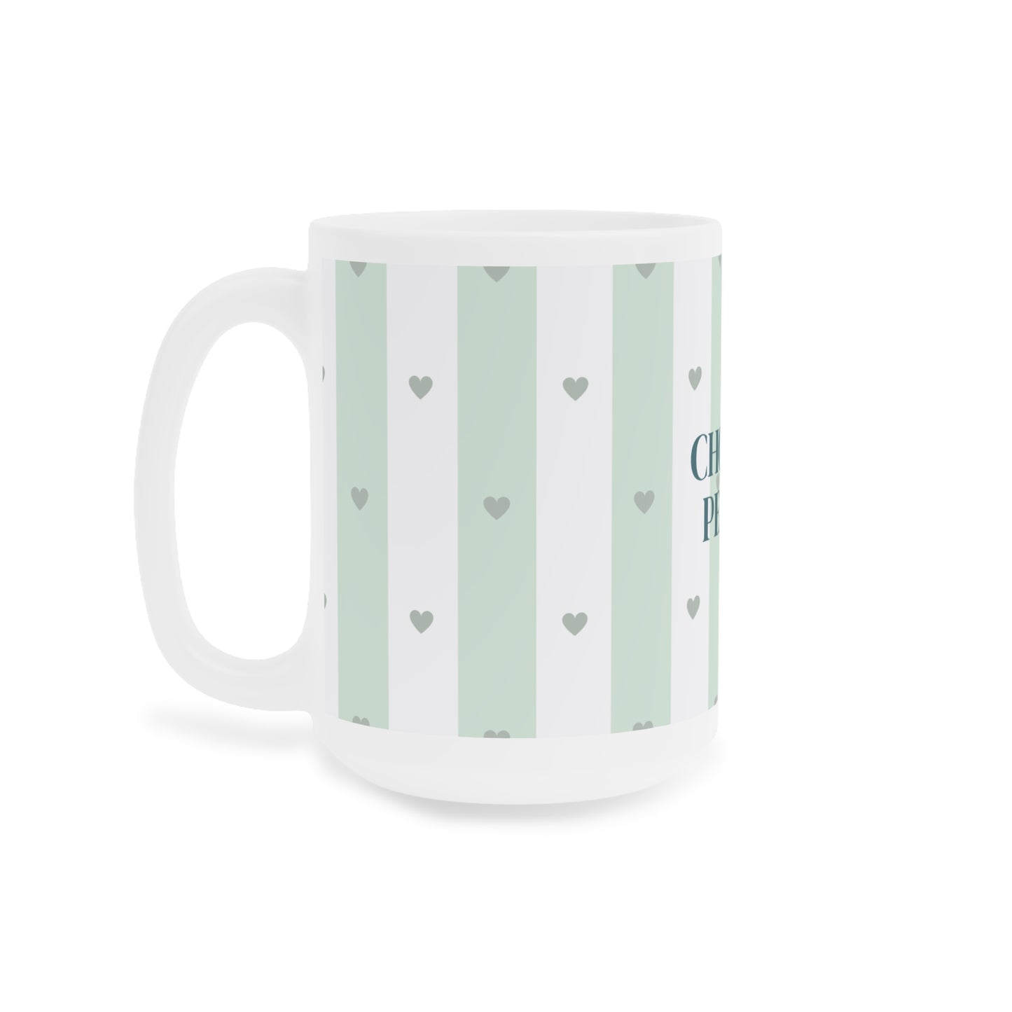 Peace Quote Ceramic Mug | Mindfulness Gift for Calm