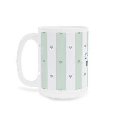Peace Quote Ceramic Mug | Mindfulness Gift for Calm