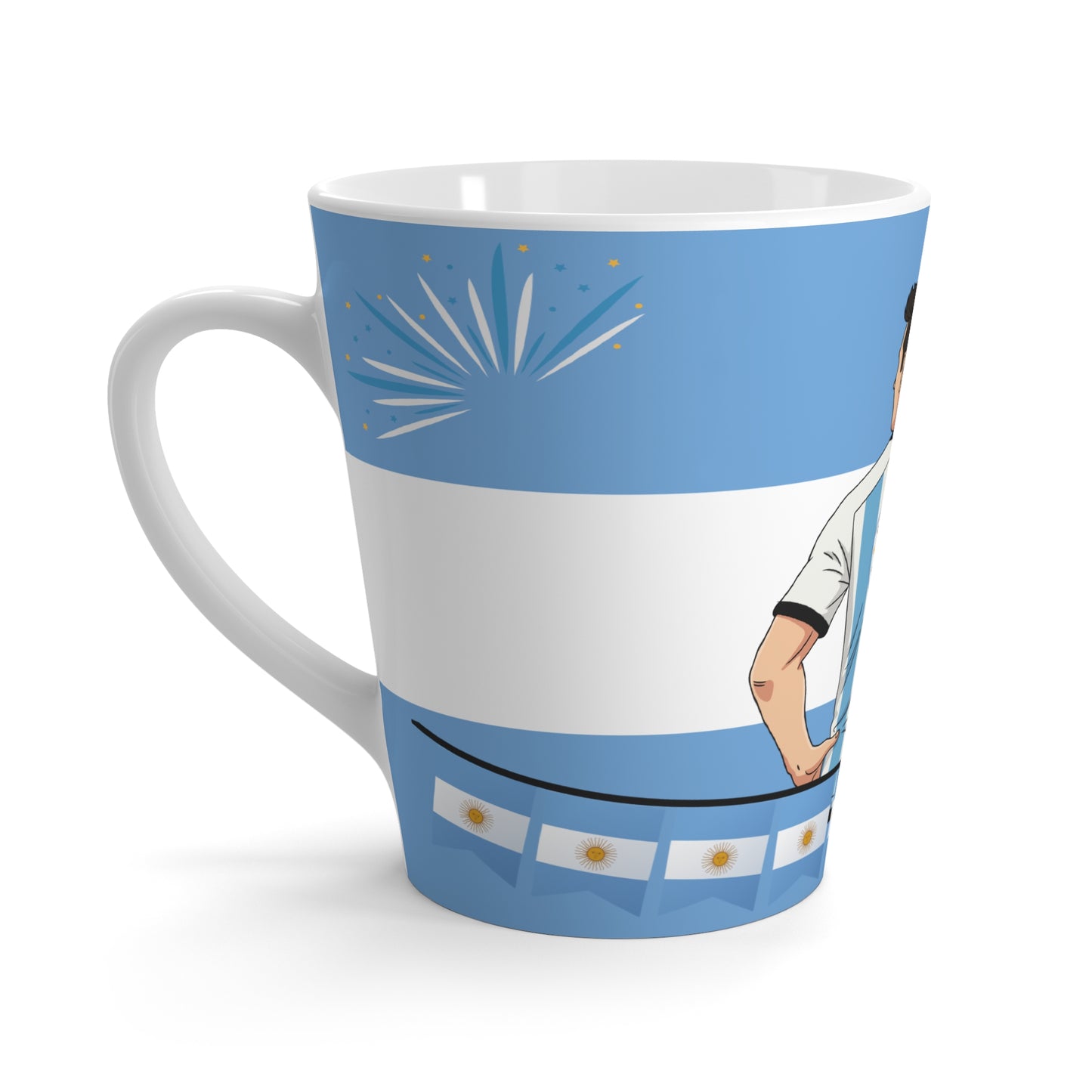 Argentina Football Soccer Latte Mug | Sports Fan Gift