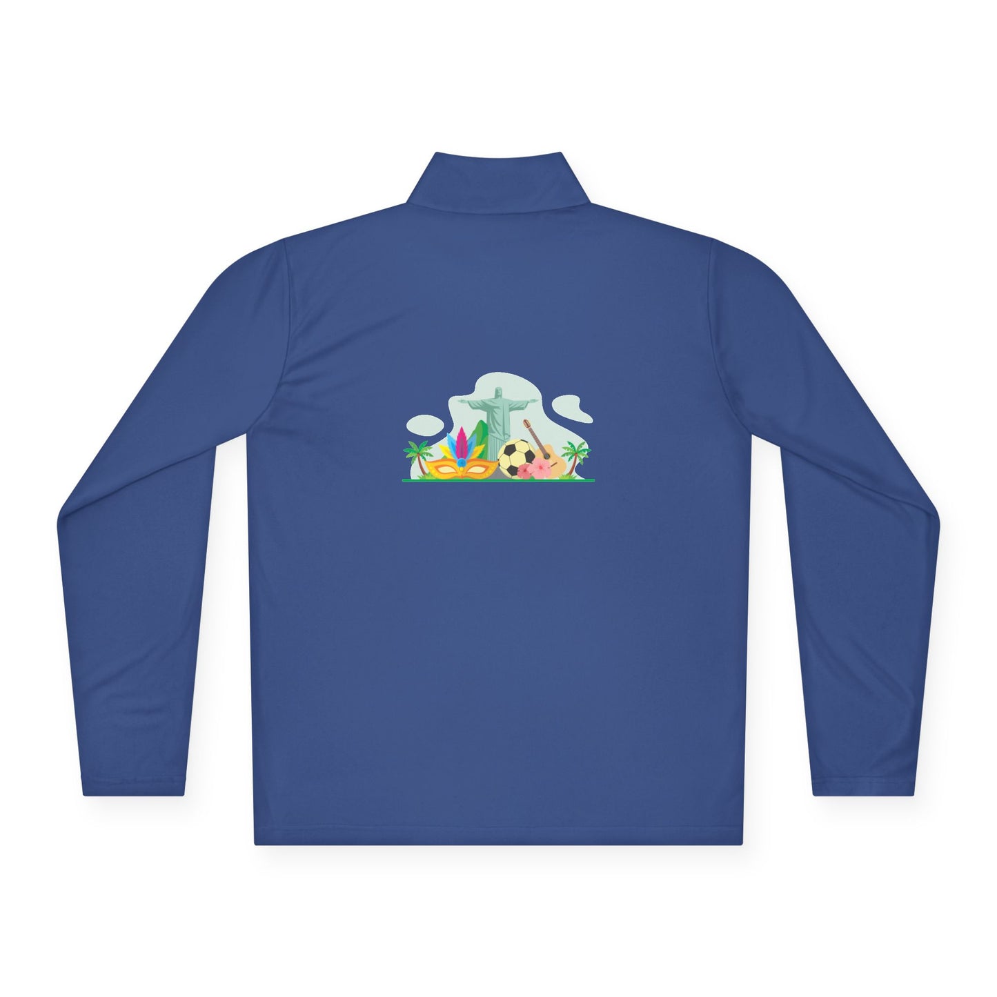 Brazil Vibrant Yellow Green Unisex Quarter-Zip Pullover