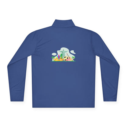 Brazil Vibrant Yellow Green Unisex Quarter-Zip Pullover