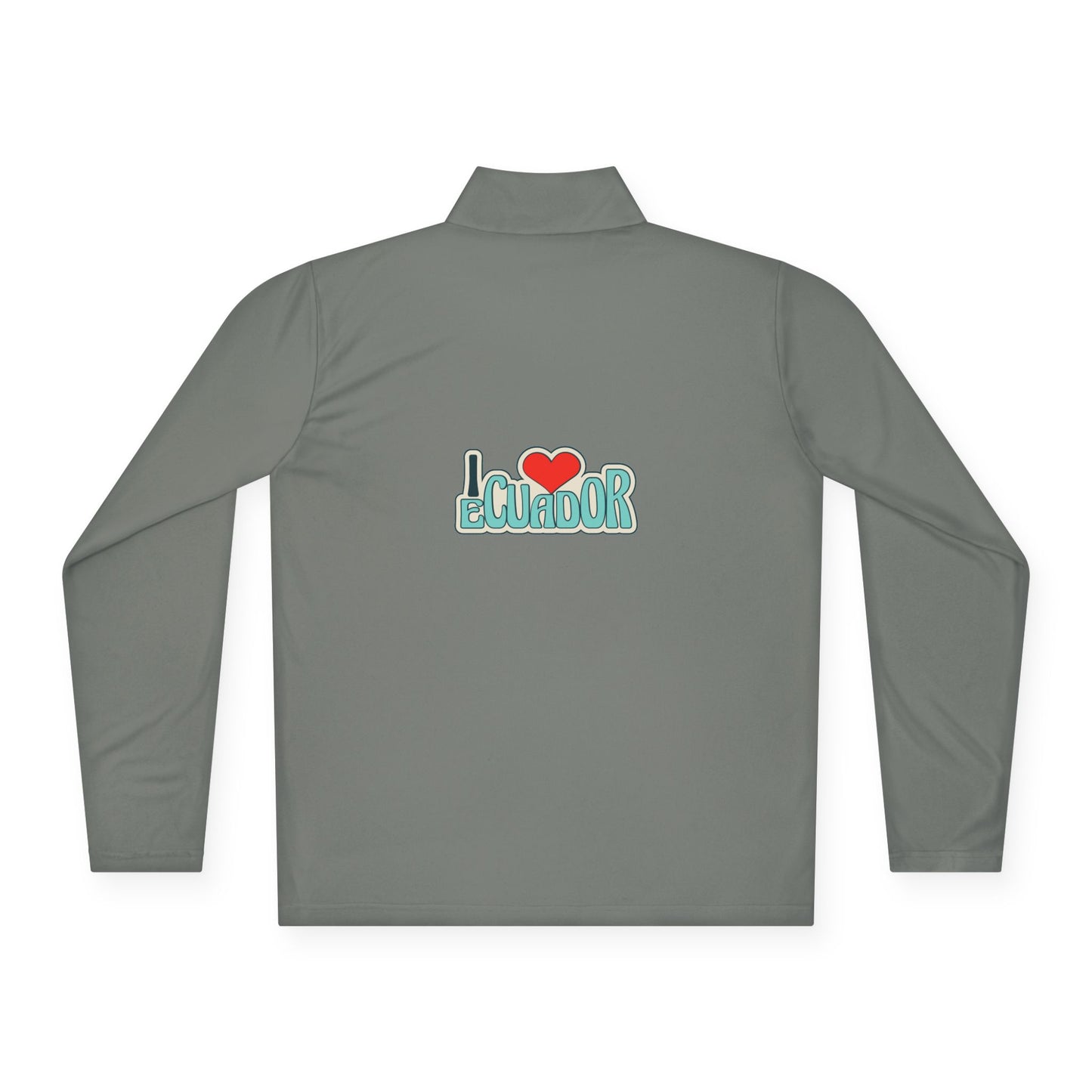 Ecuador Flag Quarter-Zip Pullover | Patriotic Sport Pullover