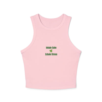 Inhale Calm Exhale Stress Tank Top | Mindfulness Wellness Tee