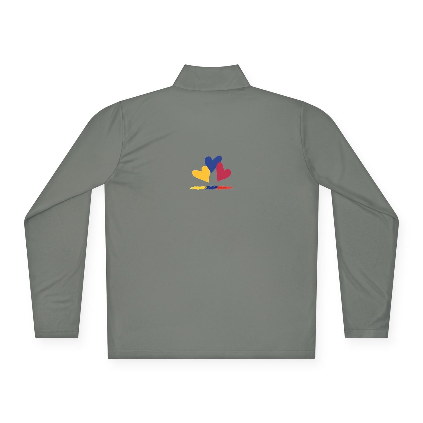 Colombia Flag Heart Unisex Quarter-Zip Pullover | Patriotic Pride