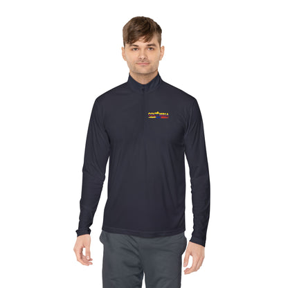 Colombia Flag Heart Unisex Quarter-Zip Pullover | Patriotic Pride