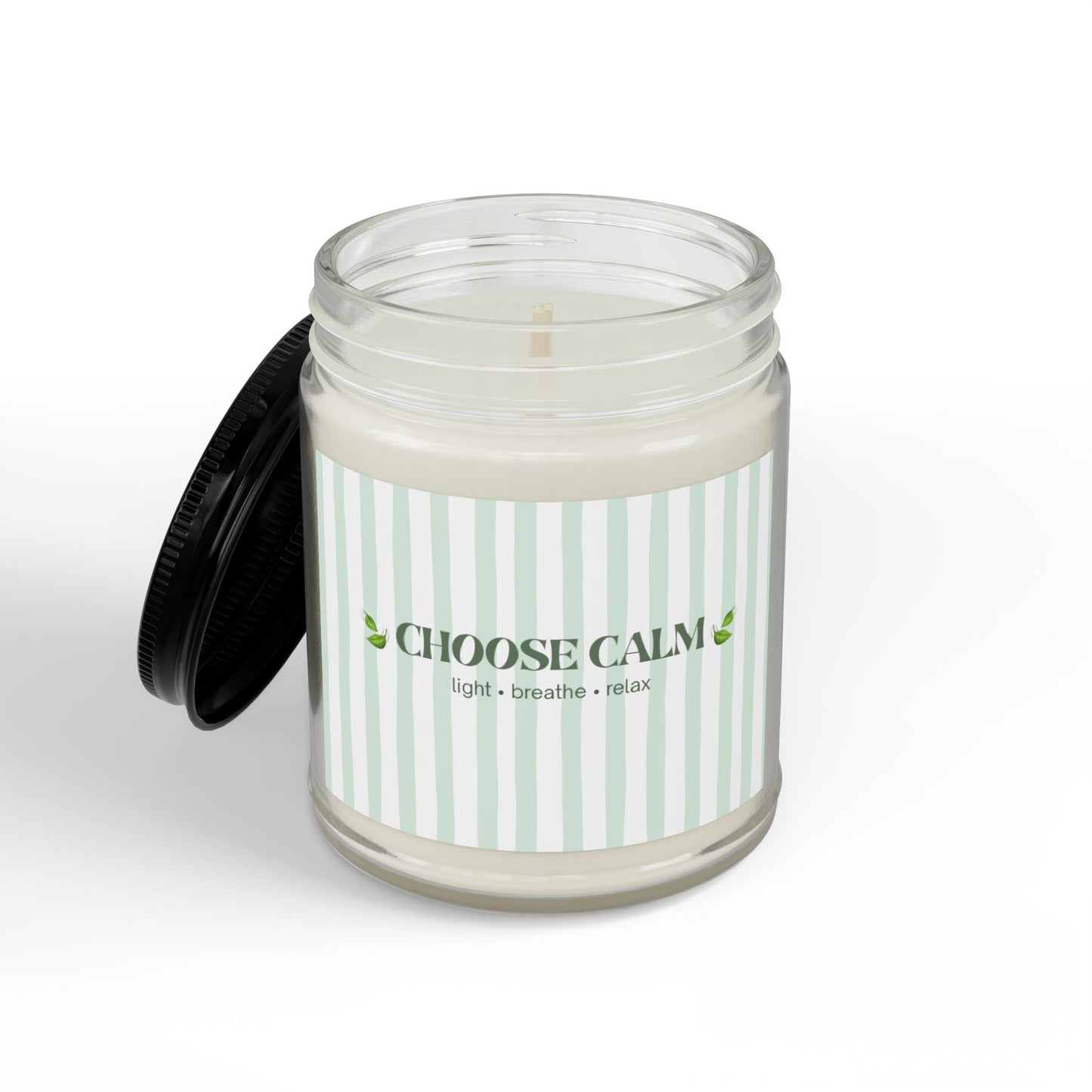 Choose Calm Motivational Scented Soy Candle | Wellness Gift