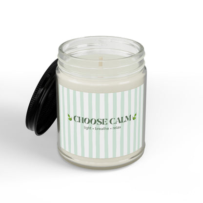 Choose Calm Motivational Scented Soy Candle | Wellness Gift
