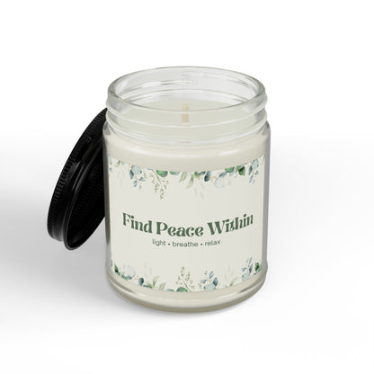 Eucalyptus Lavender Soy Candle | Wellness Mindfulness Gift
