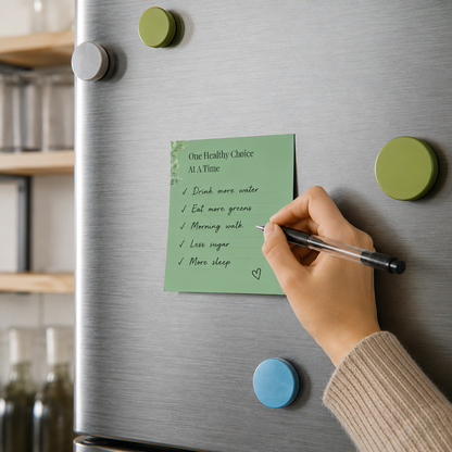 Healthy Choice Sticky Notes | Wellness Reminder Pads
