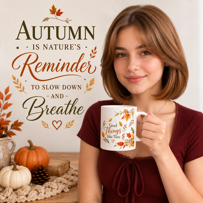 Autumn Fall Ceramic Mug | Cozy Seasonal Gift