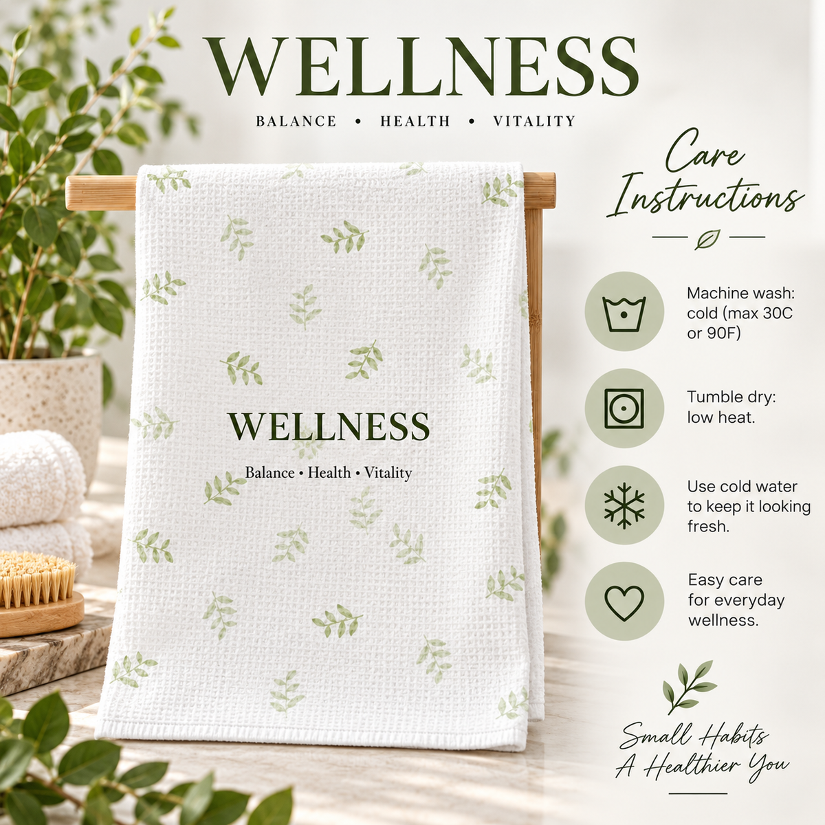 Wellness Balance Tea Towel