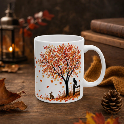 Autumn Animals Ceramic Mug | Fall Season Gift - new - Hero
