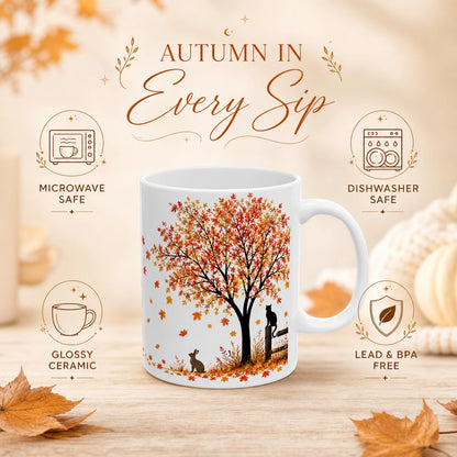 Autumn Animals Ceramic Mug | Fall Season Gift - new - Product Feature