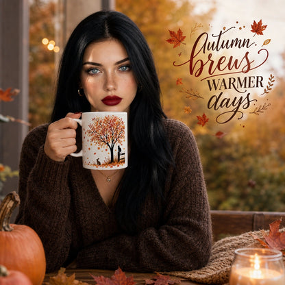 Autumn Animals Ceramic Mug | Fall Season Gift - new - Seasonal Lifestyle