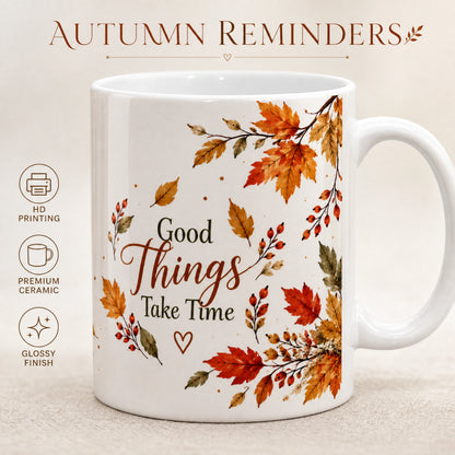 Autumn Fall Ceramic Mug | Cozy Seasonal Gift - new - Premium Detail