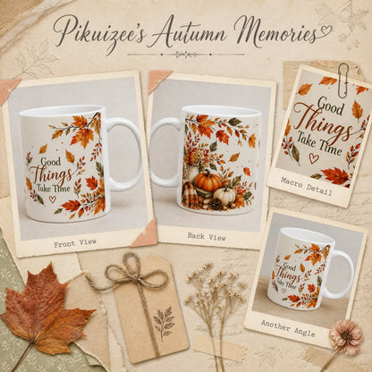 Autumn Fall Ceramic Mug | Cozy Seasonal Gift - new - Wrap Around Artwork