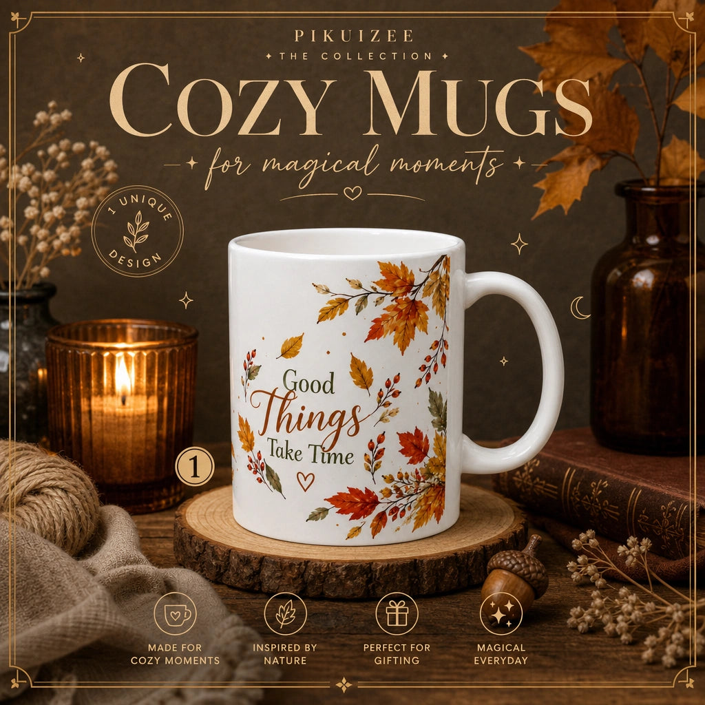 Autumn Lake Scenic Ceramic Mug | Fall Landscape Gift - new - Complete Collection