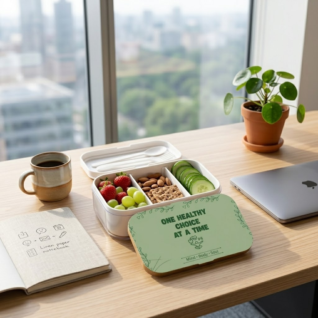 Wellness Mindfulness Bento Lunch Box | Healthy Lifestyle Gift