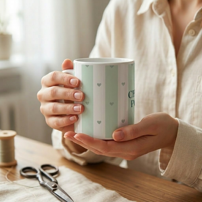 Peace Quote Ceramic Mug | Mindfulness Gift for Calm