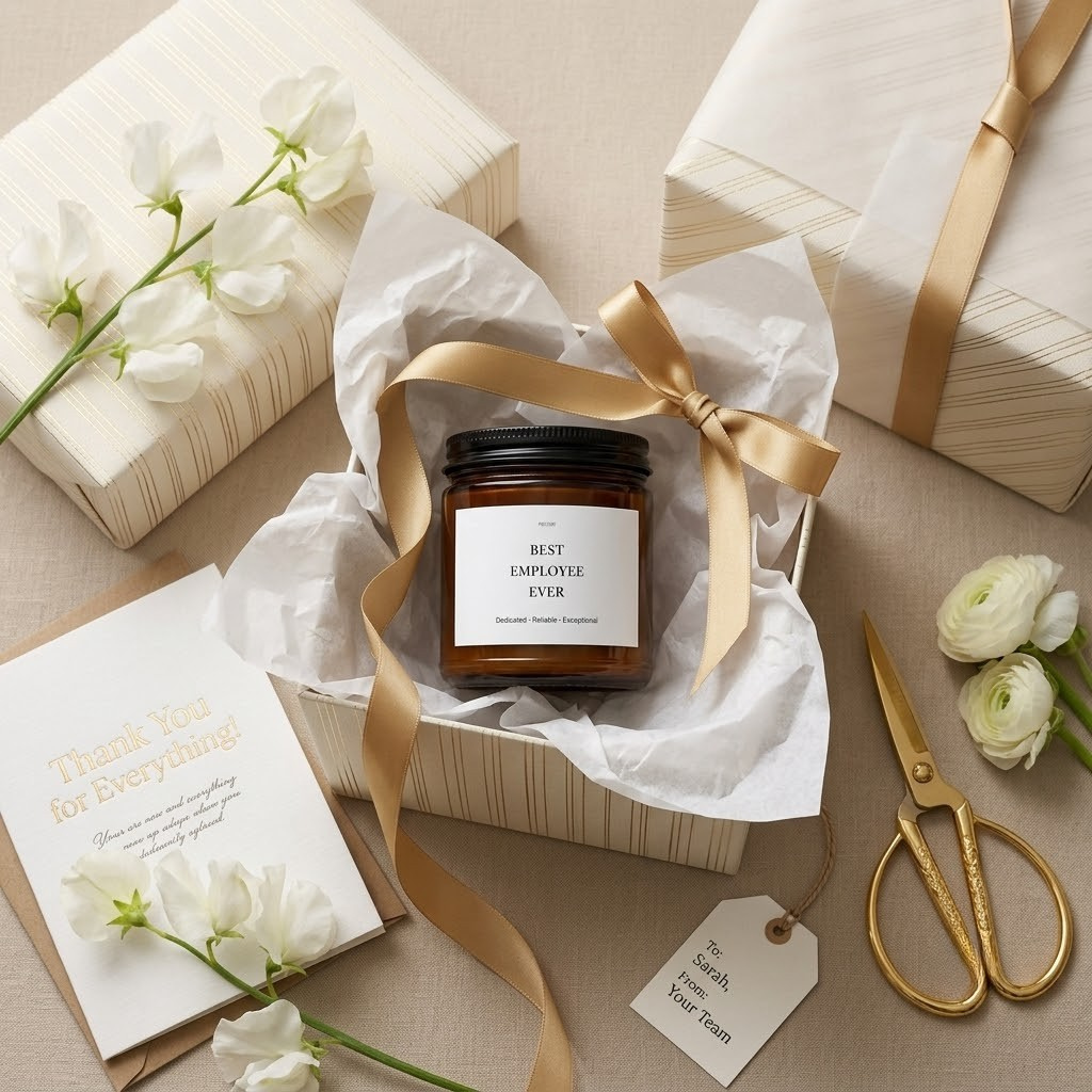 Best Employee Ever Scented Soy Candle | Workplace Appreciation Gift