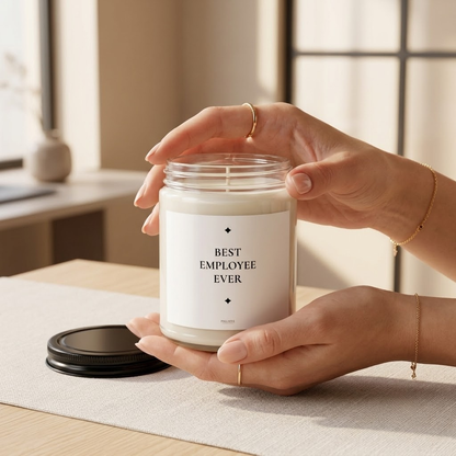 Best Employee Ever Soy Candle | Workplace Recognition Gift