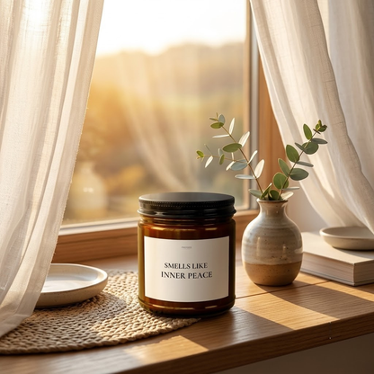 Inner Peace Soy Candle | Minimalist Wellness Gift