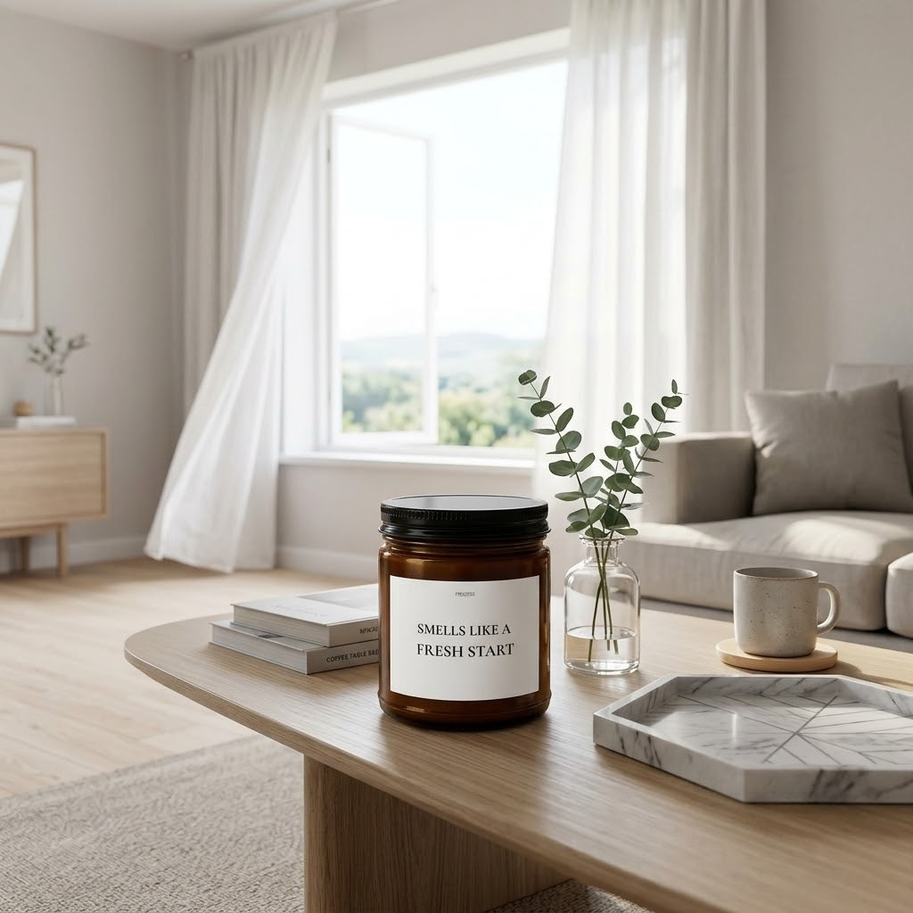Fresh Start Soy Candle | Custom Scented Jar Gift