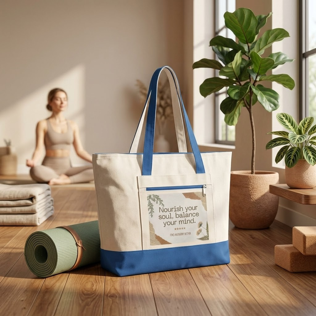 Abstract Nature Canvas Bag