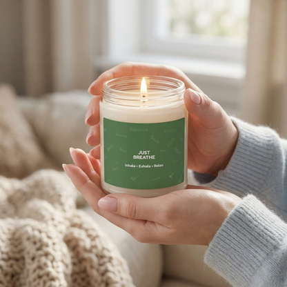 Just Breathe Mindfulness Soy Candle | Wellness Gift